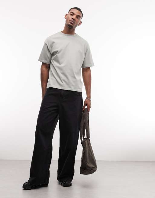 Weekday boxy oversized fit T-shirt in sage, 2 of 5
