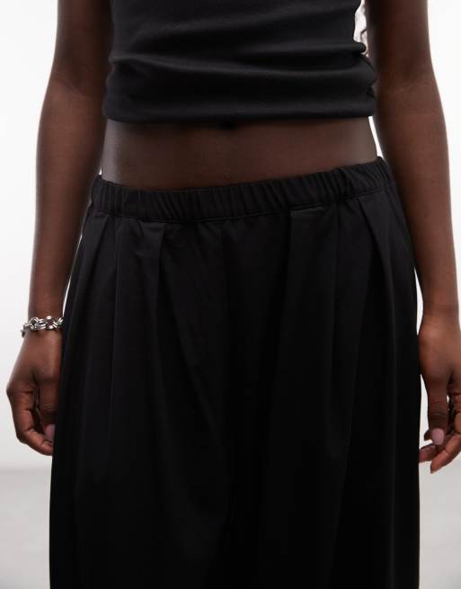 Weekday broek met wijde pijpen en ballonvorm in zwart, 3 van 5