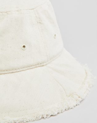 asos white bucket hat