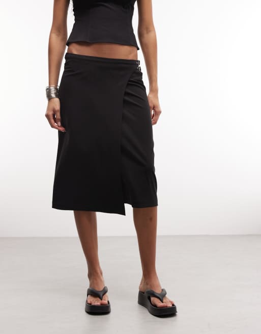 Weekday buckle midi skirt in black - part of a set, 2 of 5