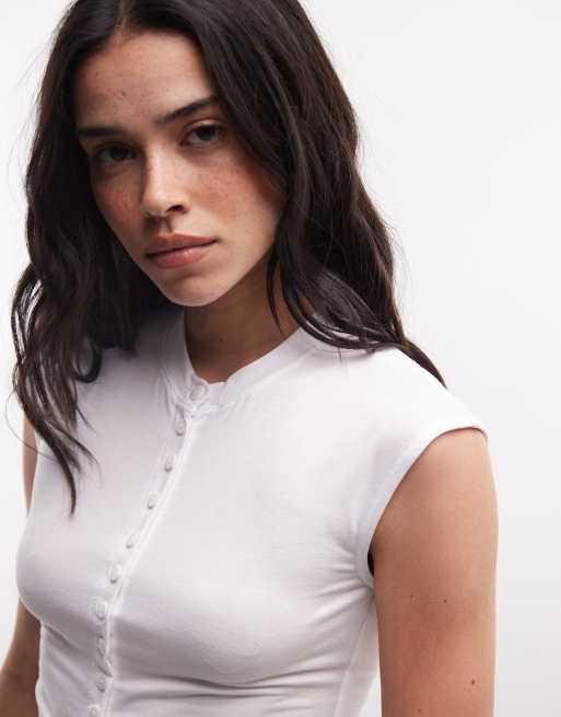 Weekday button front top in white, 2 of 4