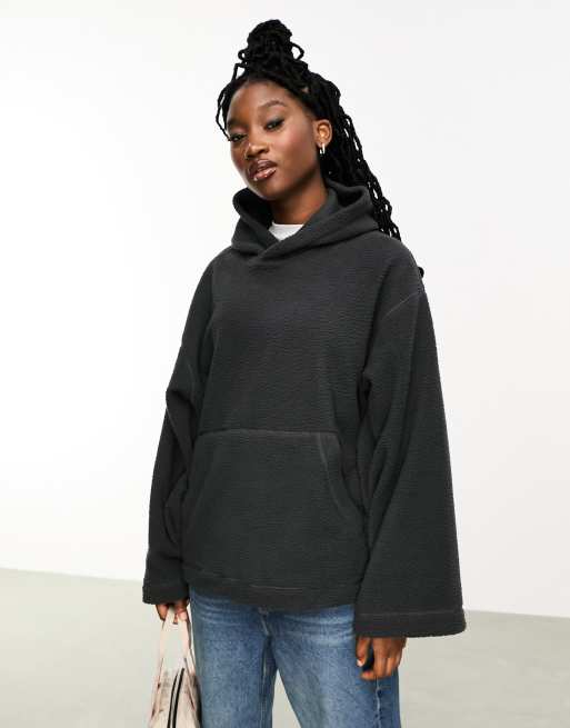 Weekday oversized hoodie in black, ASOS