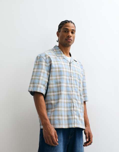 Weekday - Camicia oversize blu a quadri - view 1