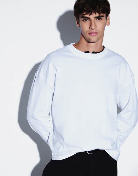 Weekday camiseta de manga larga oversize en blanco - view 1