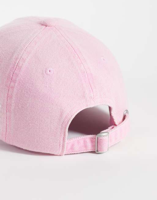 Weekday Cap mit Used-Details in verwaschenem Rosa, 2 von 3