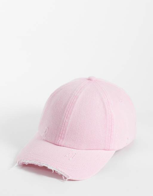 Weekday cappellino con dettagli invecchiati in rosa slavato
