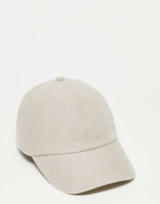 Weekday - Cappellino in lino beige