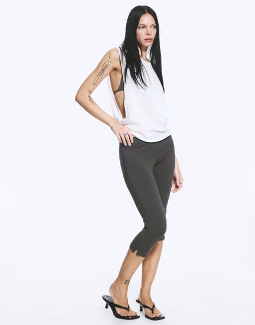 Weekday – Caprihose in Dunkelgrau, 2 von 4