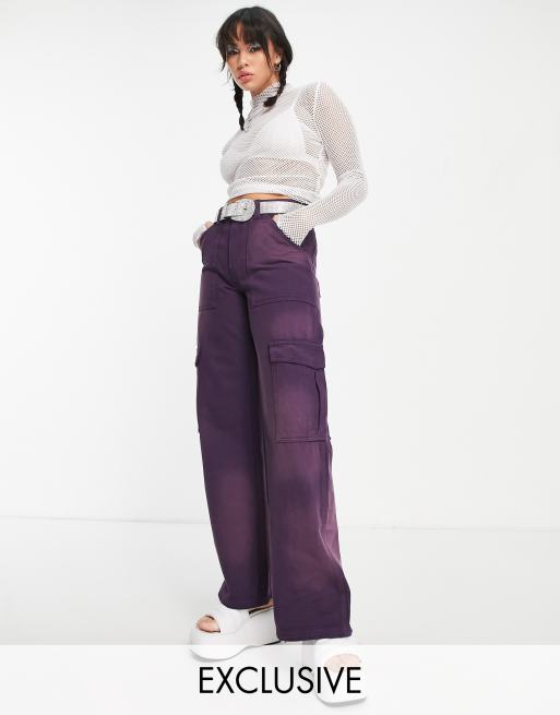 Dark purple clearance pants