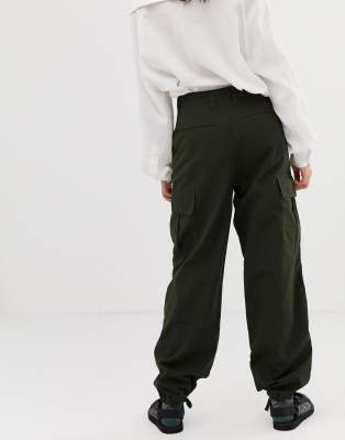 asos green cargo pants