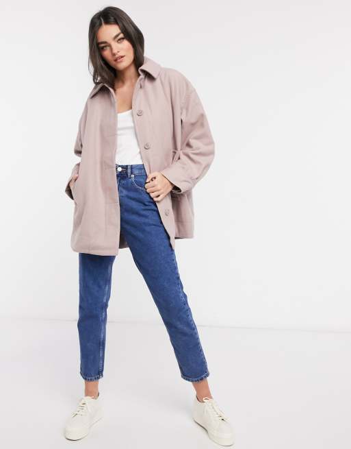 Beige oversized clearance jacket