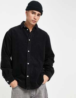 Weekday carlo cord shirt in black - ASOS Price Checker