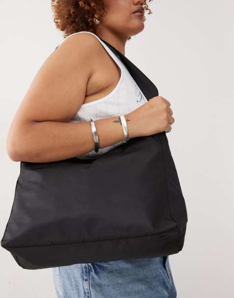 Weekday - Carry - Oversized schoudertas in zwart - view 1