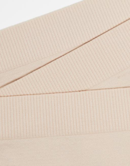 Weekday - Cat - Confezione da 3 perizomi beige, 3 di 4