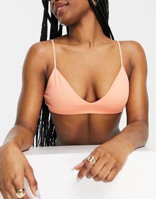 Weekday cat triangle bra in pink - ASOS Price Checker