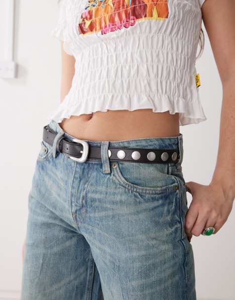 Weekday - Ceinture cloutée - Noir - view 1