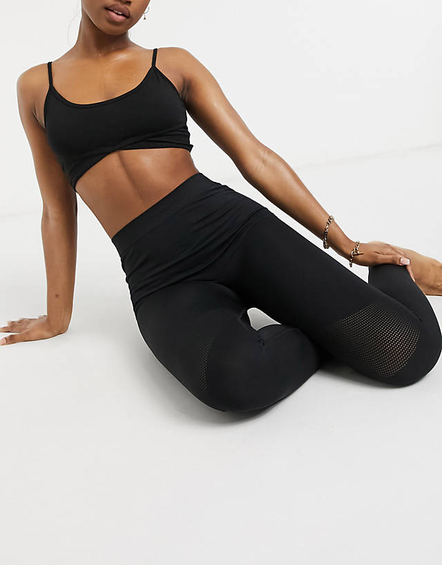 Weekday - celestia yoga seamless leggings in black