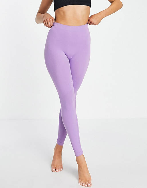 Weekday Celestia yoga seamless leggings in lilac - LILAC