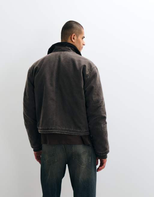 Weekday - chaqueta utility estilo barn en mole, 5 de 5
