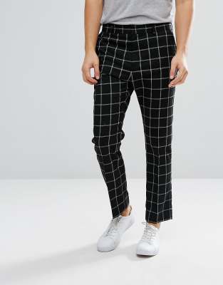 checkered suit pants