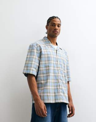 Weekday - Chemise à carreaux oversize - Bleu