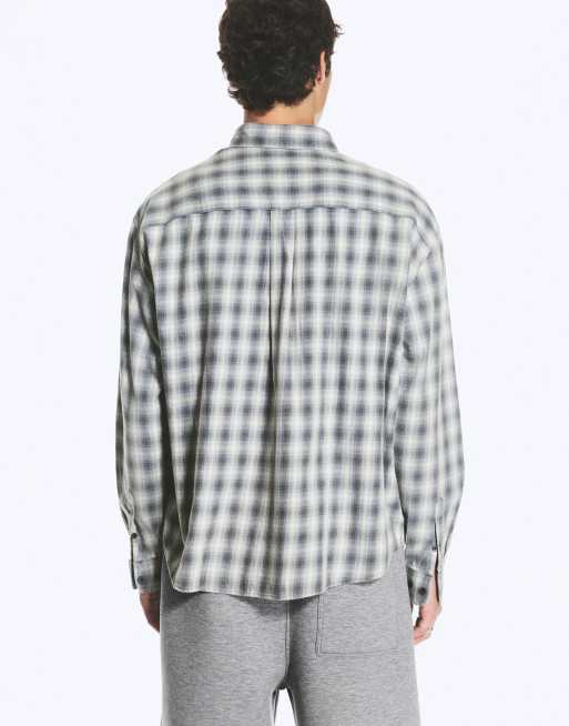 Weekday chemise flanelle oversize à carreaux bleus, 3 de 3