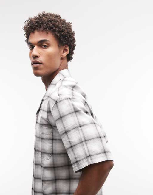 Weekday - Chemise oversize à carreaux - Noir et blanc, 4 de 5