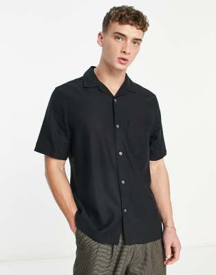 Weekday - Chill - Camicia a maniche corte nera