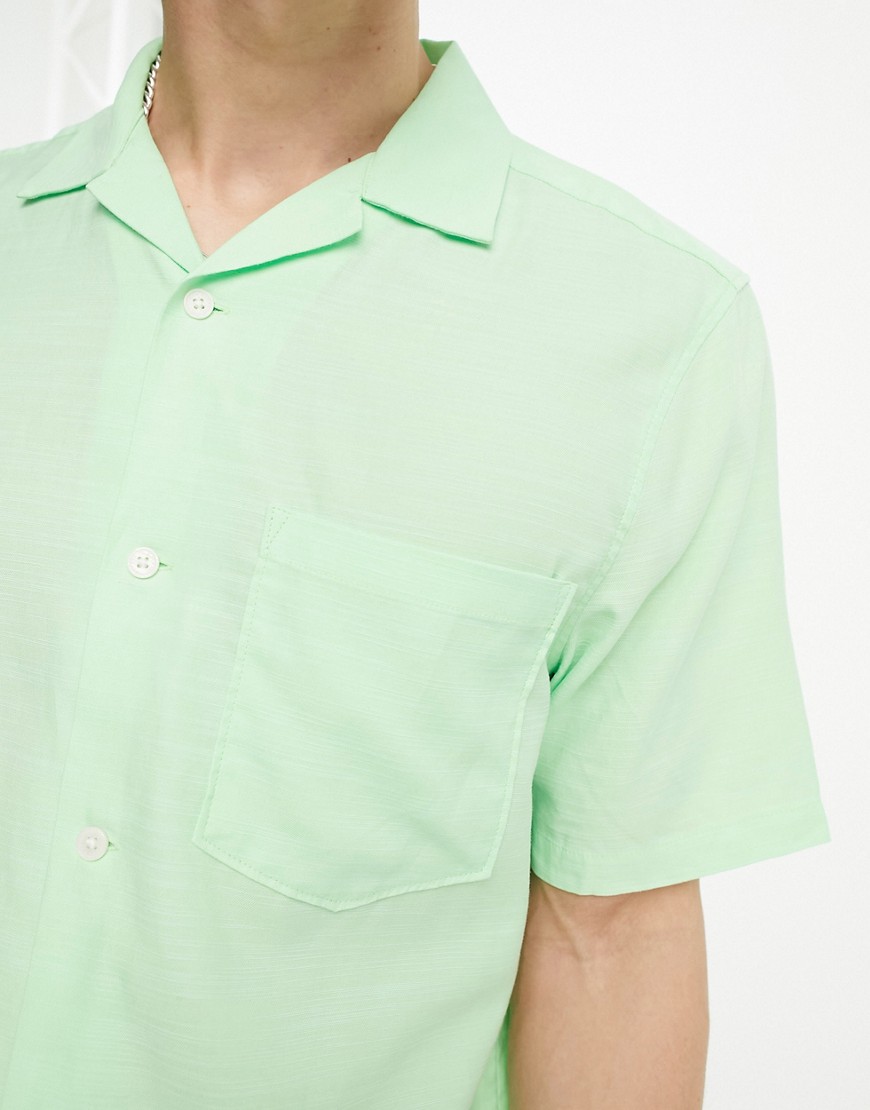 Chill - Camicia a maniche corte verde - Weekday Camicia donna  - immagine3