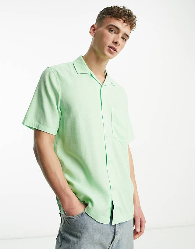 Weekday - chill short sleeve shirt in light green