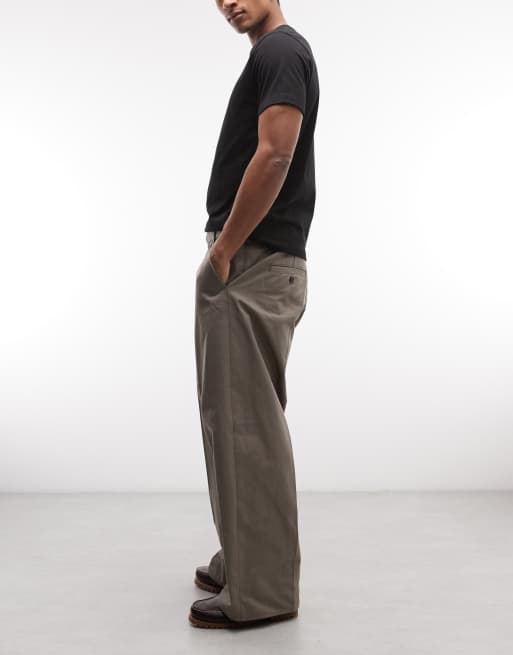 Weekday – Chinohose mit lockerem Schnitt in Maulwurfbraun, 3 von 5