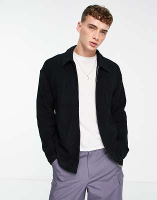 Weekday christoffer cord jacket in black