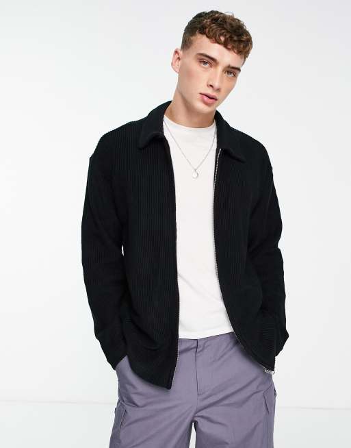 Weekday - Christoffer - Corduroy jack in zwart