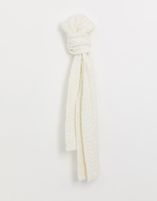 Thick white deals scarf