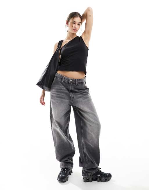 Weekday - Cindy - Top asymétrique - Noir - Exclusivité ASOS , 3 de 4