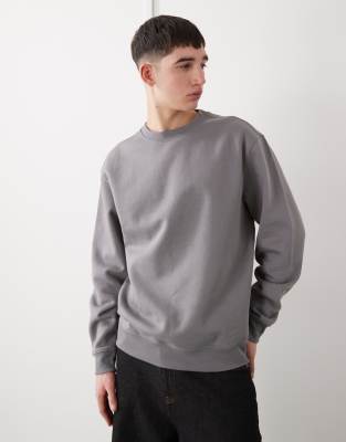 Weekday Classic Fit Sweatshirt In Gray