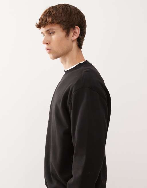 Weekday – Classic-Fit-Sweatshirt in Schwarz, 4 von 5