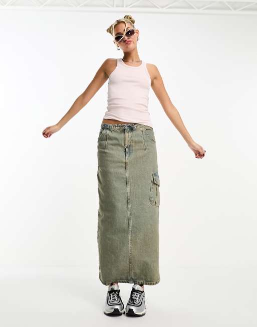 Weekday – Close – Figurbetontes, geripptes T-Shirt in Hellrosa