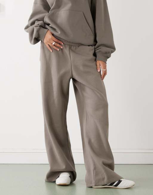 Weekday co-ord loose fit sweatpants in mid grey, 2 of 5