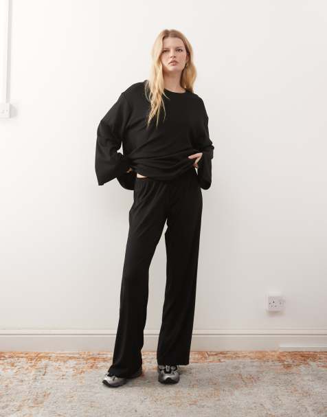 Weekday co-ord lounge set in black - view 1