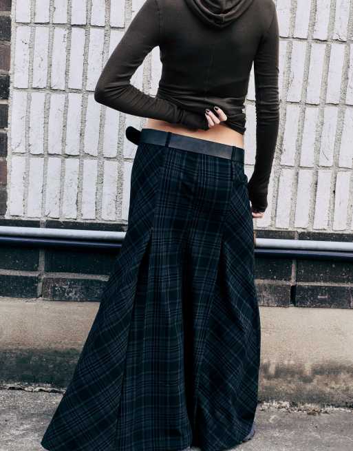 Weekday co-ord maxi skirt in black check, 3 of 3