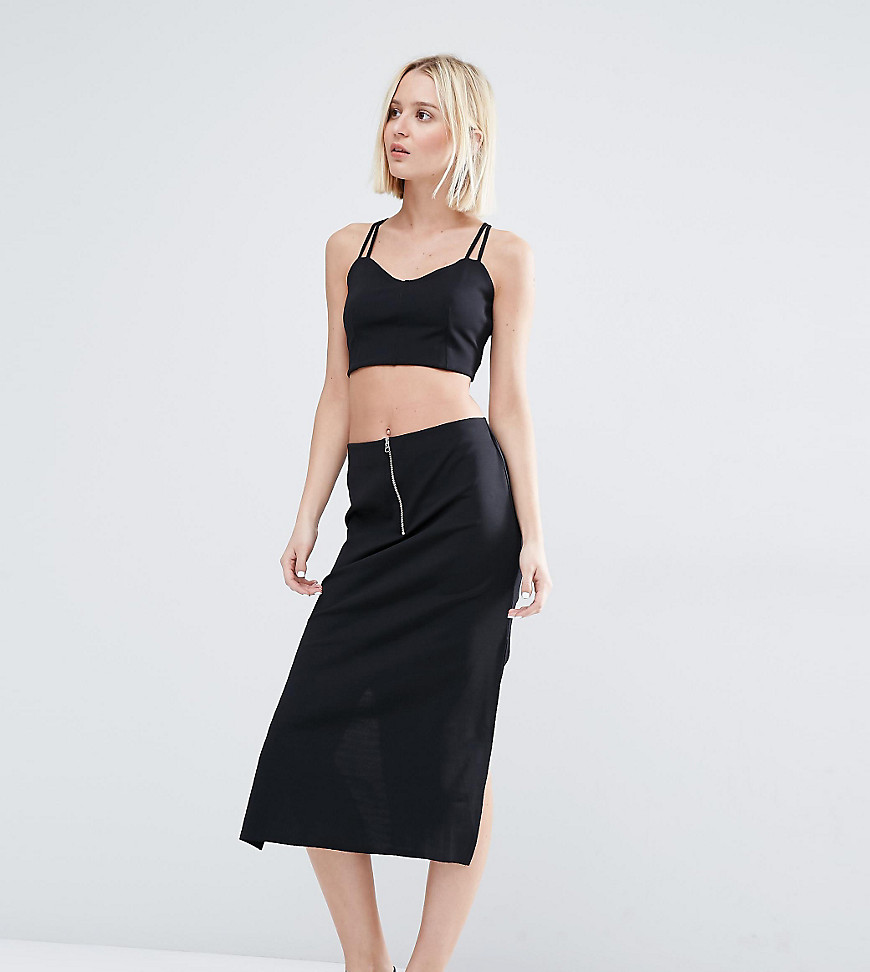 Weekday Co-ord Skirt With Zip-Black