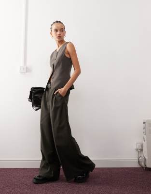 Weekday Cobra Vest Top In Brown