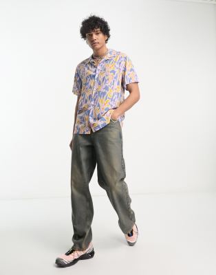 Coffee - Camicia a maniche corte con stampa a fiori multicolore - Weekday Camicia donna  - immagine2