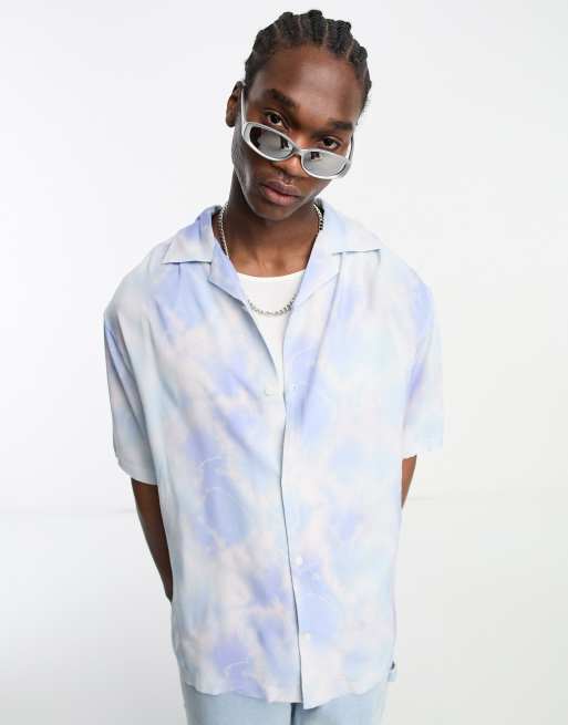 Tie dye cheap dress shirt