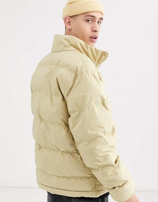 Weekday Cole puffer jacket in beige