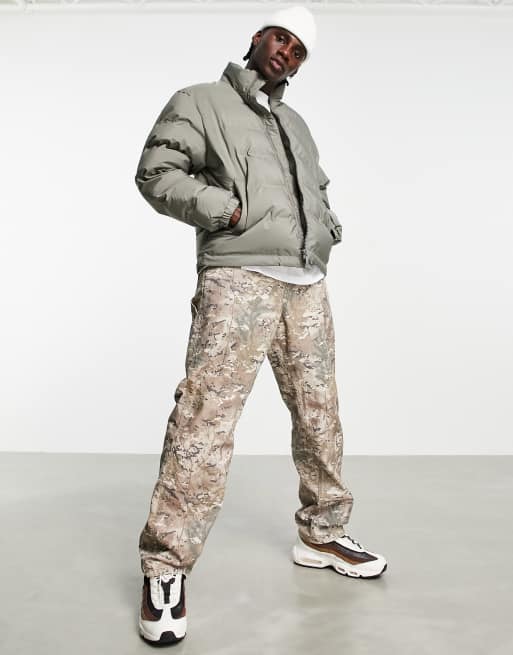 Weekday Cole puffer jacket in gray