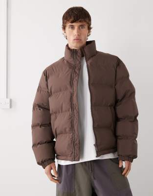 Cole - Steppjacke in Dunkelbraun-Brown Brown XL
