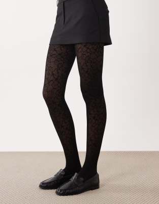Weekday - Collants en dentelle - Noir