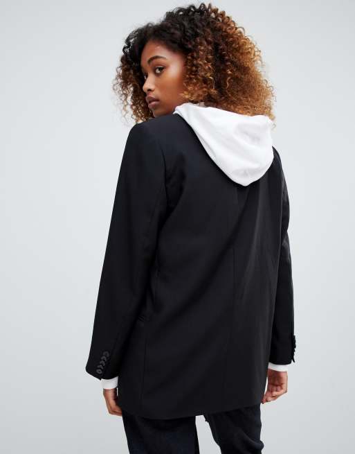 Weekday Collarless Oversized Blazer, $37, Asos